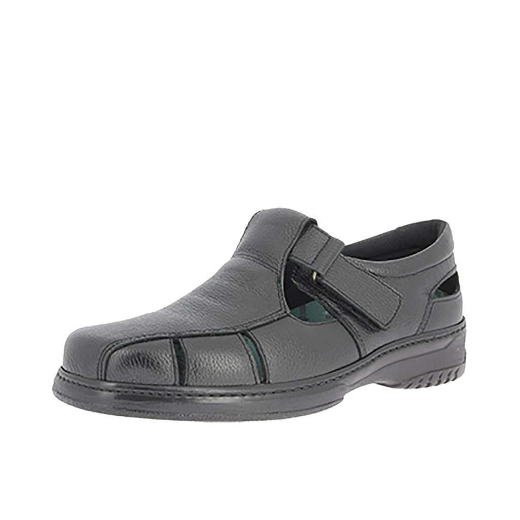MARCEL NOIR sandales therapautiques confort pour HOMME pieds sensibles