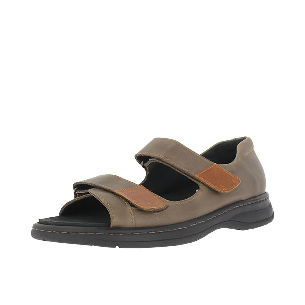 Sandales MIKE MARRON, confort therapeutique pieds sensibles pour HOMME