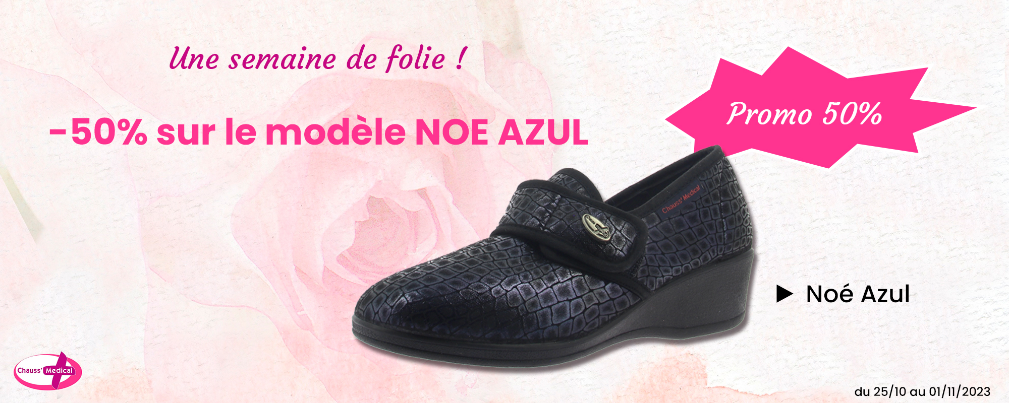 Promotion 50% sur les chaussures chaussons NOE AZUL, confort et style en mode économique