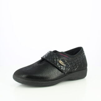 MELA NOIR Jolies chaussures d'intérieur confortables et économiques