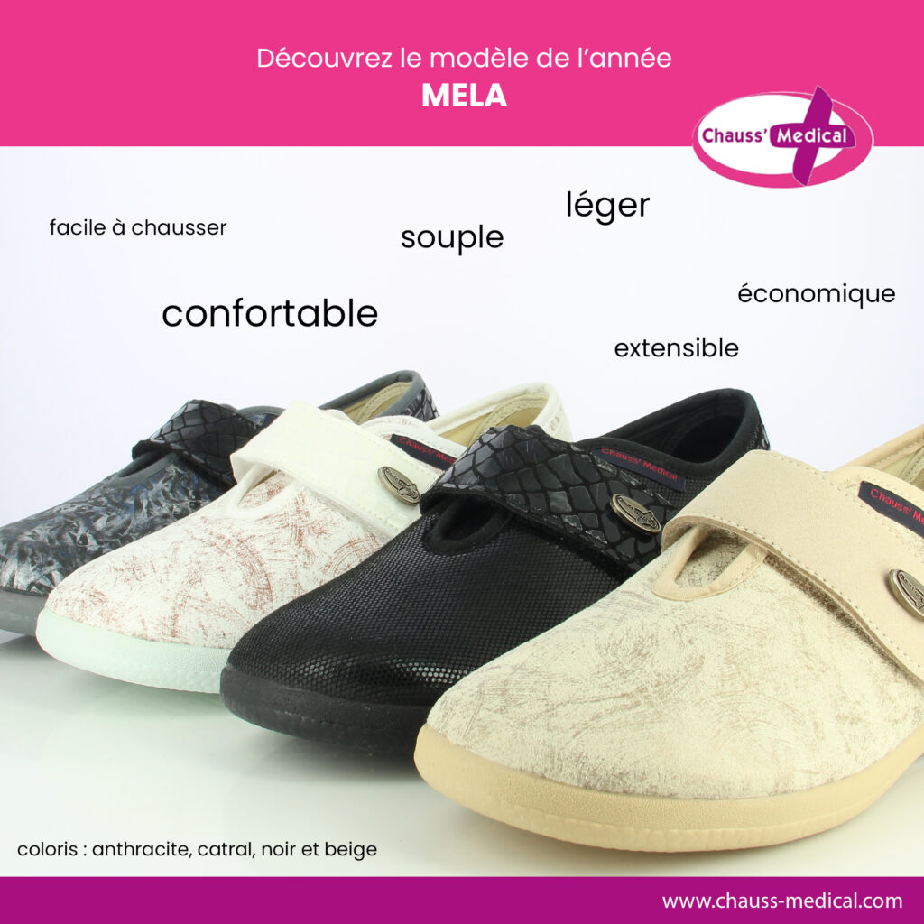 Les chaussures d'intérieur MELA, 4 coloris, tout pour plaire